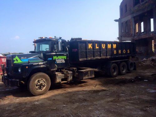 dump truck with company name